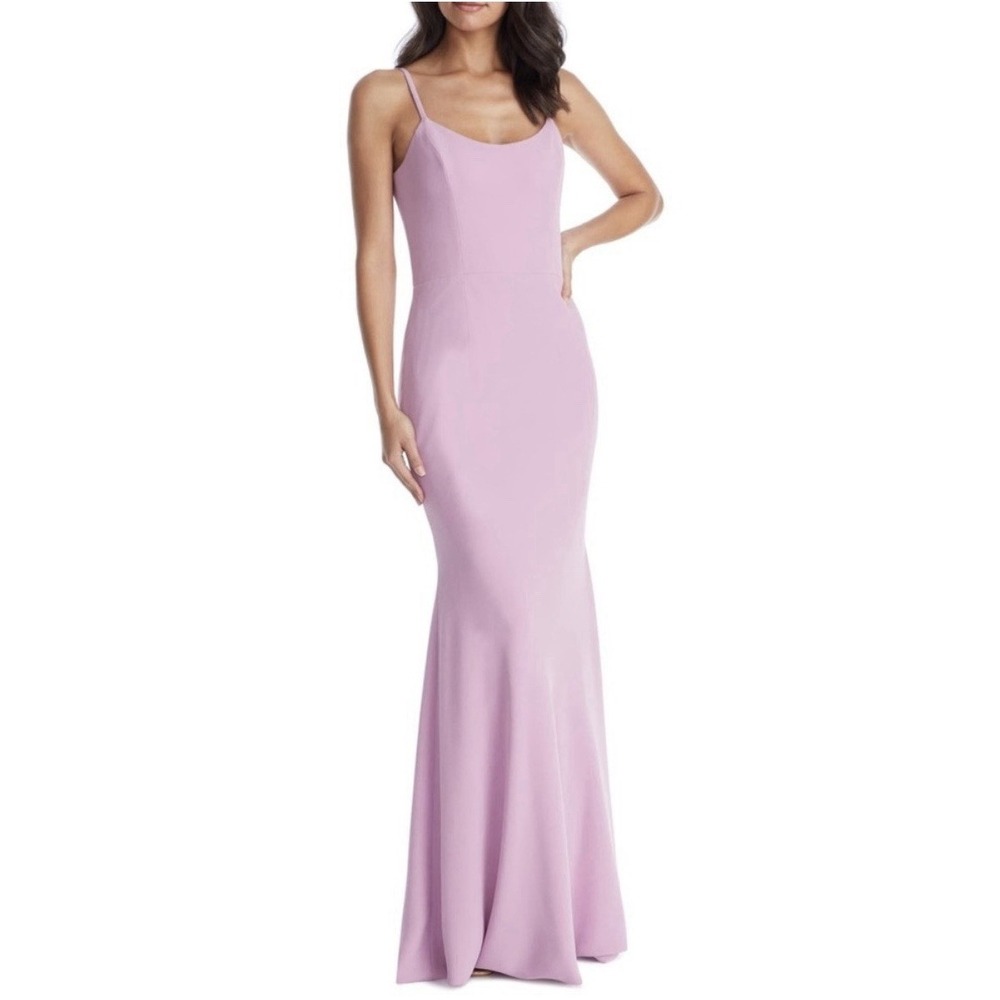 Violet Maxi  Dress the Population Jodi Crepe Gown New M Formal Holiday Resort